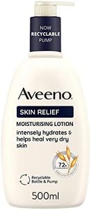 Aveeno Skin Relief Crema Nutriente Senza Profumo, Crema corpo idratante 72h con triplo complesso lenitivo di Avena e Burro di Karité, Crema corpo idratante pelle secca e sensibile, 500 ml