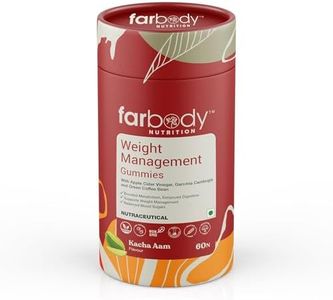 Farbody Weight Management Gummies with Apple Cider Vinegar, Garcinia and Green Coffee Bean for Enhanced Digestion, Balanced Blood Sugars, 60-Day Supply, Vegan, No Added Sugar, Gluten-Free, 60 Gummies