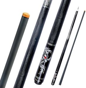 KONLLEN Handcrafted Inlay Carbon Fiber Pool Cue – Low Deflection Performance Billiard Cue for Precision & Control