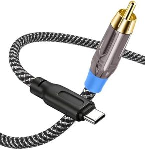 SZLliyxs USB C to Coaxial Cable,3FT Male Type-c to Digital coaxial Audio Interface Adapter, It can Output 32-bit/384kHz Digital Audio Signals for dac amp Sound Preamp Amplifier