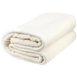 PLANTIONAL New Natural Cotton Batting for Quilts: 59-Inch x 79-Inch Light Weight Purely Natural All Season Quilt Batting for Quilts, Craft and Wearable Arts