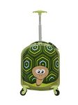 Rockland Jr. Kids' My First Luggage-Polycarbonate Hard Side Spinner, Turtle