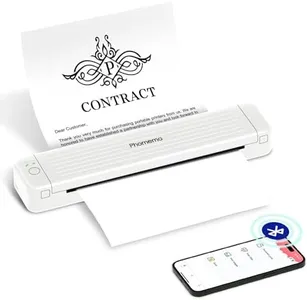 Phomemo P831 Portable Printer - [Upgrade] 300 DPI Bluetooth Travel Printer Support 8.5x11 US Letter & A4 Regular Copy Paper, Mobile Printer Compatible with Mobile & Laptop for Home Office