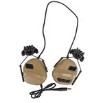 ATAIRSOFT Tactical Headset war Unlimited Power intercom with Microphone Waterproof Headphones, no Noise Reduction Function (TAN)