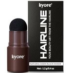 Kyore Instant Natural Hairline Colour Touch-Up Powder for Women & Men - Black | Hair Shading Sponge Pen, Hairline Shadow Powder Stick, Quick Hair Root Touch-Up Stick - Pack of 1