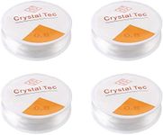 4 Pcs 0.8mm Clear Elastic String, E