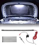 YAKEFLY 12V Waterproof Car Hood Work Inspection Lights,Under Hood LED Light Kit,Car LED Lights Bars Engine Inspection Strip Lamp with Automatic On/Off, Universal Underhood Light