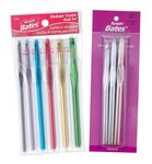 Craft Bunch Susan Bates Silvalume Crochet Hook Sets in Pouch Sizes F, G, H, I, J, K, L, M, N, 12196-12197