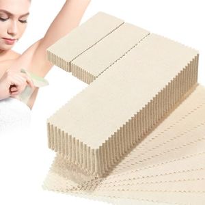 300 Pcs Natural Muslin Epilating Face Wax Strips Hair Removal Eyebrow Precut Waxing Strips Body Facial Cotton Wax Cloth Strip for Women Men (4 x 1.5 Inch, 8 x 2.8 Inch)