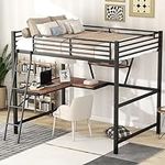 Full Size Loft Bed with Desk and a 