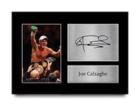 HWC Trading Joe Calzaghe Signed A4 Printed Autograph Boxing Print Photo Picture Display