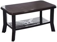 Cello Oasis Plastic Centre Table/Coffee Table (Ice Brown)