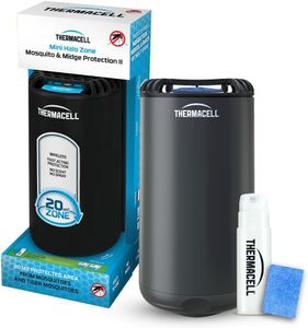 Thermacell Halo Mini Mosquito Protector – Graphite, 20m², 3 Mats, 1 Butane