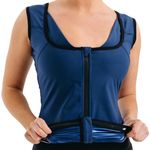 RDX Women Sauna Vest Workout Shirt for Weight Loss Compression Sauna Sweat Body Shaper Zipper