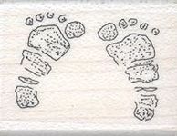 Stamps by Impression Baby Feet Rubb