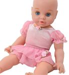 FRILLY LILY UK Company .Pink Ballet Leotard and Skirt Outfit for 43cm dolls such as Baby Annabell ,Build a Bear Reborn Dolls and Tiny Treasuresl [DOLL AND SHOES NOT INCLUDED]