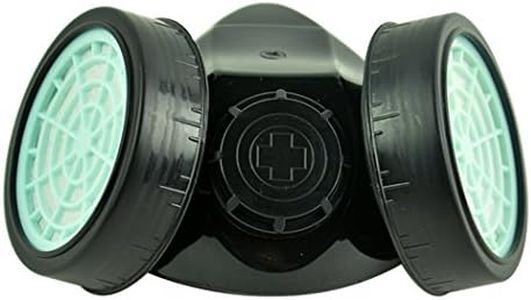 Leeko Anti-Dust Spray Chemical Gas Dual Cartridge Respirator Paint Filter Mask,Black