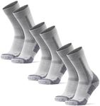 DANISH ENDURANCE Merino Wool Hiking Socks, Crew Length, Thermal & Moisture Wicking Hiking Socks, 3 Pair Pack for Men & Women