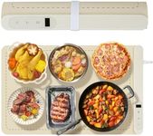Doyosh Electric Warming Mat for Food, Roll Up Silicone Heating Mat Food Warmer with 6 Temps &Timer Sets, Heated Fast in 10s Foldable Hot Plate Warming Trays Keep Food Warm for Buffet, Party, Gather