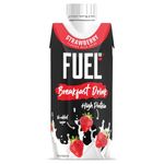 FUEL10K Strawberry Breakfast Milk Drink, High Protein & Vitamins, 330 ml (Pack of 8)