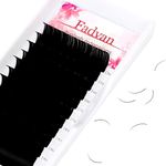 Eyelash Extensions Individual Lashes 0.10 D curl 15-20mm Mix Classic Lash Extensions FADVAN Single Volume Fan Eyelashes Professional Matte Black Semi Permanent Soft Natural for Salon (Mix 15-20)