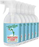 Rebel Green Fruit & Veggie Wash - Natural Produce Wash - Plant-Based Vegetable Wash Spray - Fruit and Vegetable Wash with No Aftertaste - Sustainable Food Wash - (16.9 oz Spray, 6 Pack)