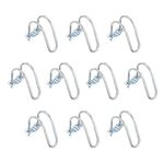 uxcell Cross-Connector Vertical Pipe Clip, 10pcs Fit 3/4"(20mm) to 2-3/8"(60mm) Crossover Buckle Steel Cross Pipe Clamp for Greenhouse Awning Frames