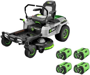 EGO Power+ Electric Riding Lawn Mower, 42" Deck with Zero Turn Radius, Includes (4) 56V 10.0Ah Batteries and Charger - ZT4204L