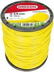 Oregon Yellow Round Strimmer Line Wire for Grass Trimmers and Brushcutters, Professional Grade Nylon, Fits Most Strimmers, 3.5 mm x 124 m (69-377-Y)