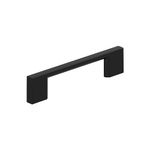 Amerock 10BX37131MB | Matte Black Cabinet Pull, Cabinet Knobs, Cupboard Handle | 3-34 inch (96mm) Center-to-Center | 10 Pack | Cityscape | Furniture Hardware