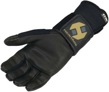 Heritage Pro 8.0 Bull Riding Gloves, Size 9, Black