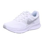 Nike Women W Run Walking Shoe Swift 3-White/Metallic Silver-Pure Platinum-Dr2698-101-2.5Uk