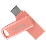 SanDisk 512GB Ultra Drive Dual Go USB Type-C Flash Drive, Peach - SDDDC3-512G-G46PC