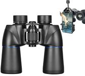 Feelon Binoculars for Long Distance, 10x50 Ultra HD Binoculars for Adults High Powered with Clear Vision BAK4 Prism FMC Lens Easy Focus Long Range Portable (6 Months Warranty)