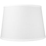 13x16x11 White Floor Lampshade with Brass Spider fitter - Perfect for table and Desk lamps - Large, White