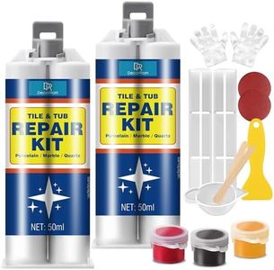 Porcelain Repair Kit - 100ml Tile and Fiberglass Tub Repair Kit, Fast Repair Granite and Quartz Countertop Chip Repair Kit for Cracks, Dents, Holes on Ceramic Bathtub Sink, Marble, Acrylic, Granite