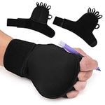 U0U 2Pcs Weighted Gloves for Tremors,Black Gloves Hand Weight for Fine Motor Skills,Adjustable Parkinsons Aids for Hand Tremors，Gadgets for Parkinson's Patients (2pcs Black)