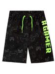Harry Bear Boys Gaming Swimming Shorts Gamer Swim Trunks for Kids Black 11-12 Years