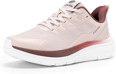 FitVille Wide Walking Shoes for Women with Arch Support Breathable Sports Athletic Running Shoes Lightweight Breathable Sneakers for Flat Feet & Heel Pain Relief