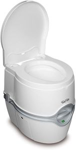 Thetford Porta Potti 565E Electric Portable Toilet, White-Grey