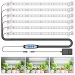 Wiaxulay Grow Lights for Indoor Plants, 360 LEDs Full Spectrum Plant Grow Light, 6 Bars/16 in Grow Light Strip with Auto Timer 6/12/16 Hrs, 3 Switch Modes, 5 Dimmable Levels for Hydroponics Succulent