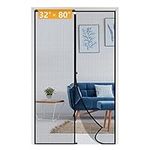 Yotache Magnetic Screen Door Fits Door Size 32 x 80, Screen Size 34" x 81" High Density Fiberglass Mesh Curtain