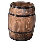 CIMAXIC Wooden Barrel Planter Oak A