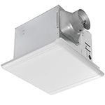 Homewerks 7107-03HW Bathroom Fan Ceiling Mount Exhaust Ventilation 1.0 Sones, 110 CFM, Energy Star, White