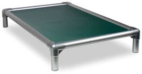 Kuranda All-Aluminum (Silver) Chewproof Dog Bed - Small (30x20) - 40 oz. Vinyl - Forest Green