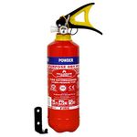 PALLADIUM AGNI Fire Extinguisher ABC Powder Type Dry Chemical for Home | Office | Hospital with Wall hanging Clip (ISI Marked, Certified, Approved) (1 KG)