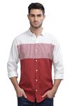 BE ACTIVE Men's Casual 100% Cotton Stripes Shirt || Casual Shirts for Men || Men Casual Shirt || Casual Wear Shirts (CPL0169-2-S) Maroon