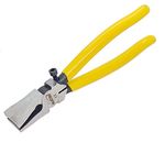 KATSU Glass Breaking Running Pliers 200mm, Heavy Duty Curved Jaw Glass Cutting Tool for Stained Glass, Mosaics, Fusing, Breaking 347245