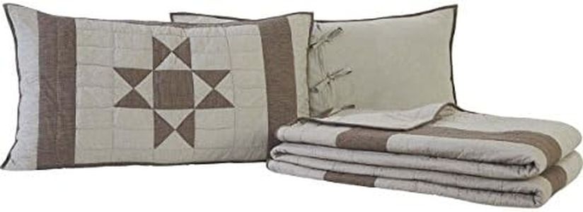 VHC Brands Ohio Star Quilt Set, King