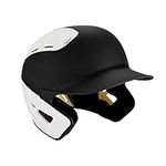 Mizuno B6 Youth Baseball Batting Helmet, BLACK-WHITE, Youth OSFM